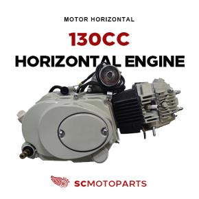 Horizontal air-cooled 130 engine assembly