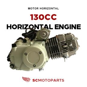 Horizontal air-cooled 130 engine assembly