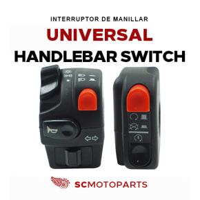 Universal motorcycle handlebar switch