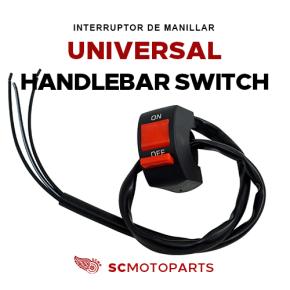 Universal motorcycle switch with 22mm hole