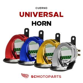 Universal motorcycle high-volume snail horn