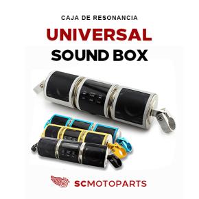 Universal loudspeaker box with large volume for motorcycle
