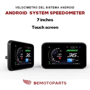 Touch screen Android speedometer