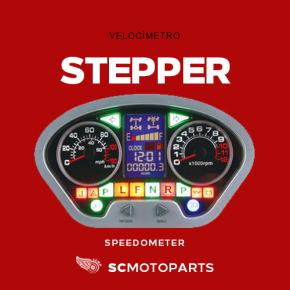 Stepper speedometer for motorcycle ATV tricycle etc