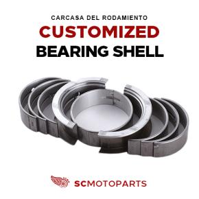 Customized motorcycle bearing shell